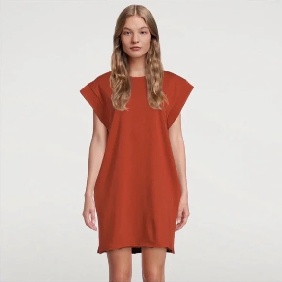 Rag & Bone Ryder Muscle Mini Dress in Paprika organic cotton size Small - Picture 5 of 15